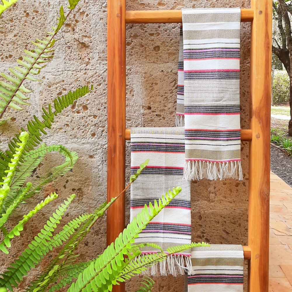 Macheo Multi Striped Tea Towel