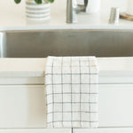 Load image into Gallery viewer, Stone Washed Linen Tea Towel - Windowpane
