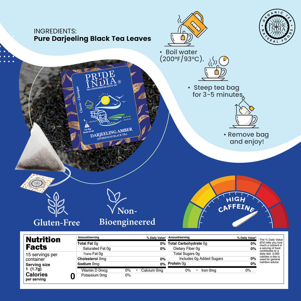 Darjeeling Amber - Afternoon Black Tea Bags