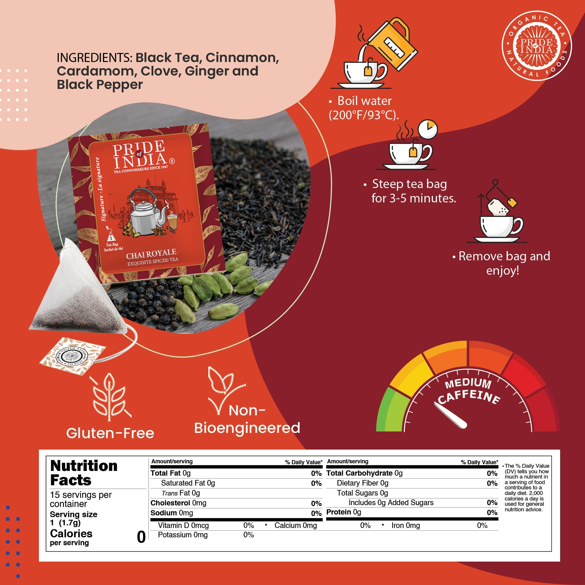 Chai Royale - Exquisite Spiced Tea Bags