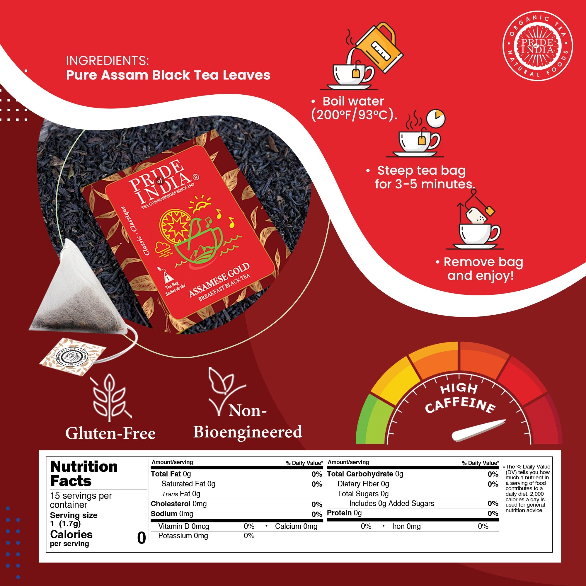 Assamese Gold - Breakfast Black Tea Bags