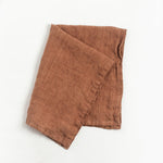 Load image into Gallery viewer, Stone Washed Linen Tea Towel - Terracotta
