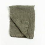 Load image into Gallery viewer, Stone Washed Linen Tea Towel - Sage
