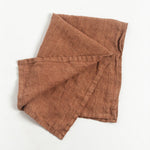 Load image into Gallery viewer, Stone Washed Linen Tea Towel - Terracotta
