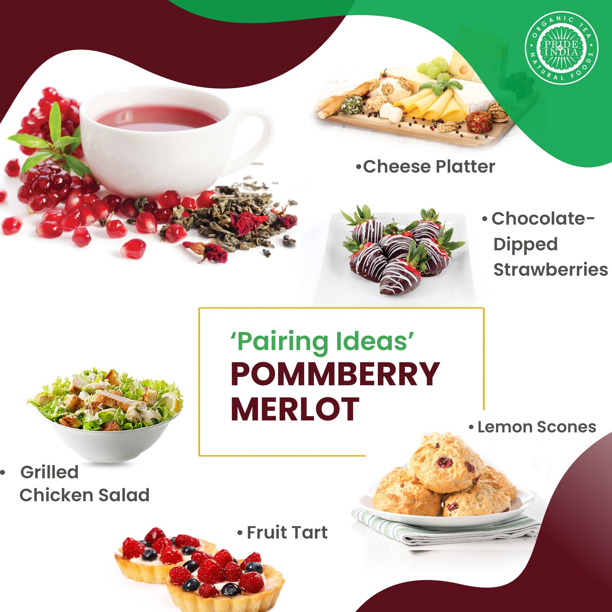 PommBerry Merlot - Fruity Green Tea Bags