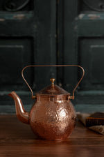 Load image into Gallery viewer, CMK Vintage Inspired Copper Hand Hammered Teapot
