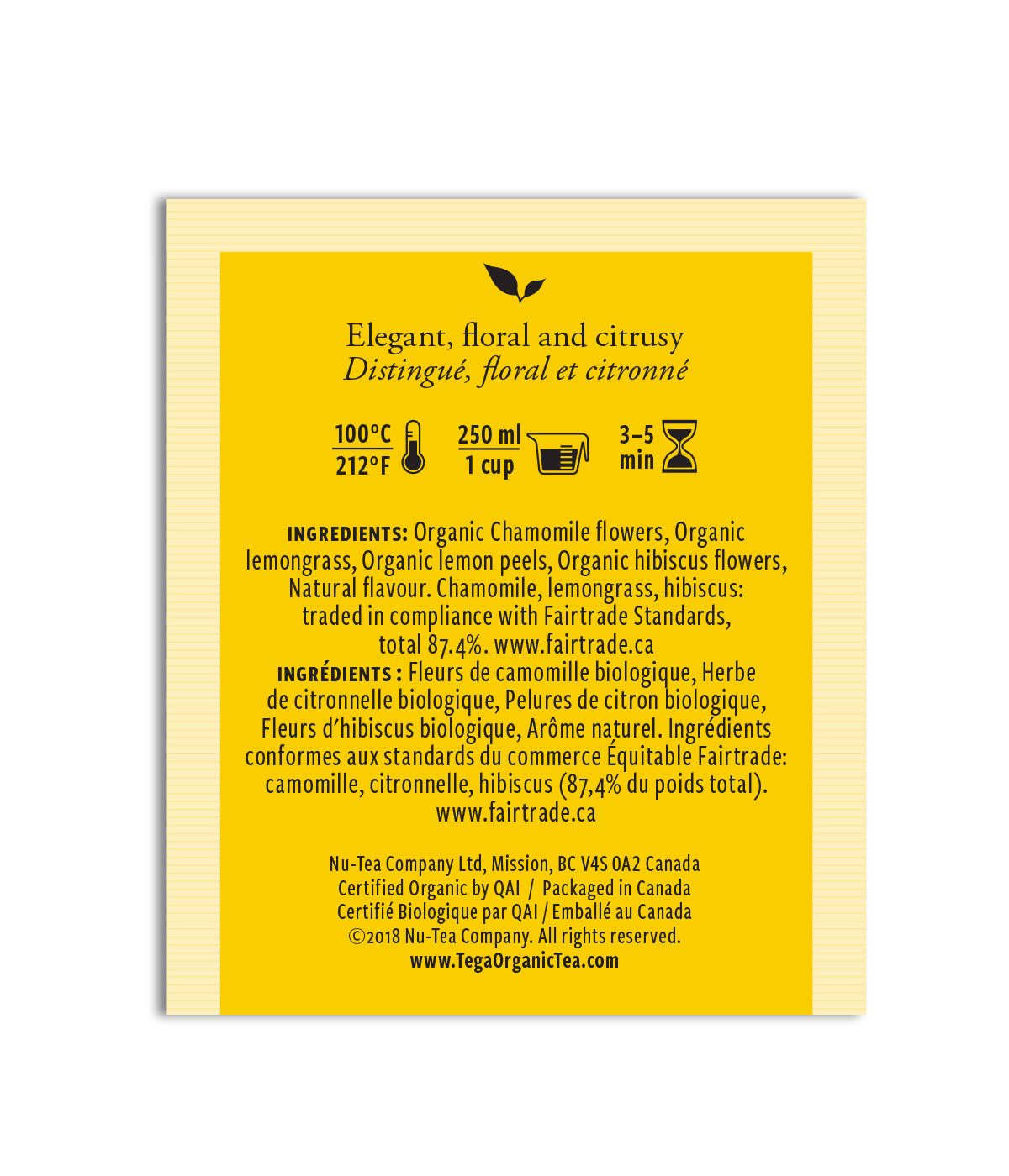 Chamomile Citrus Organic 100 Tea Bags