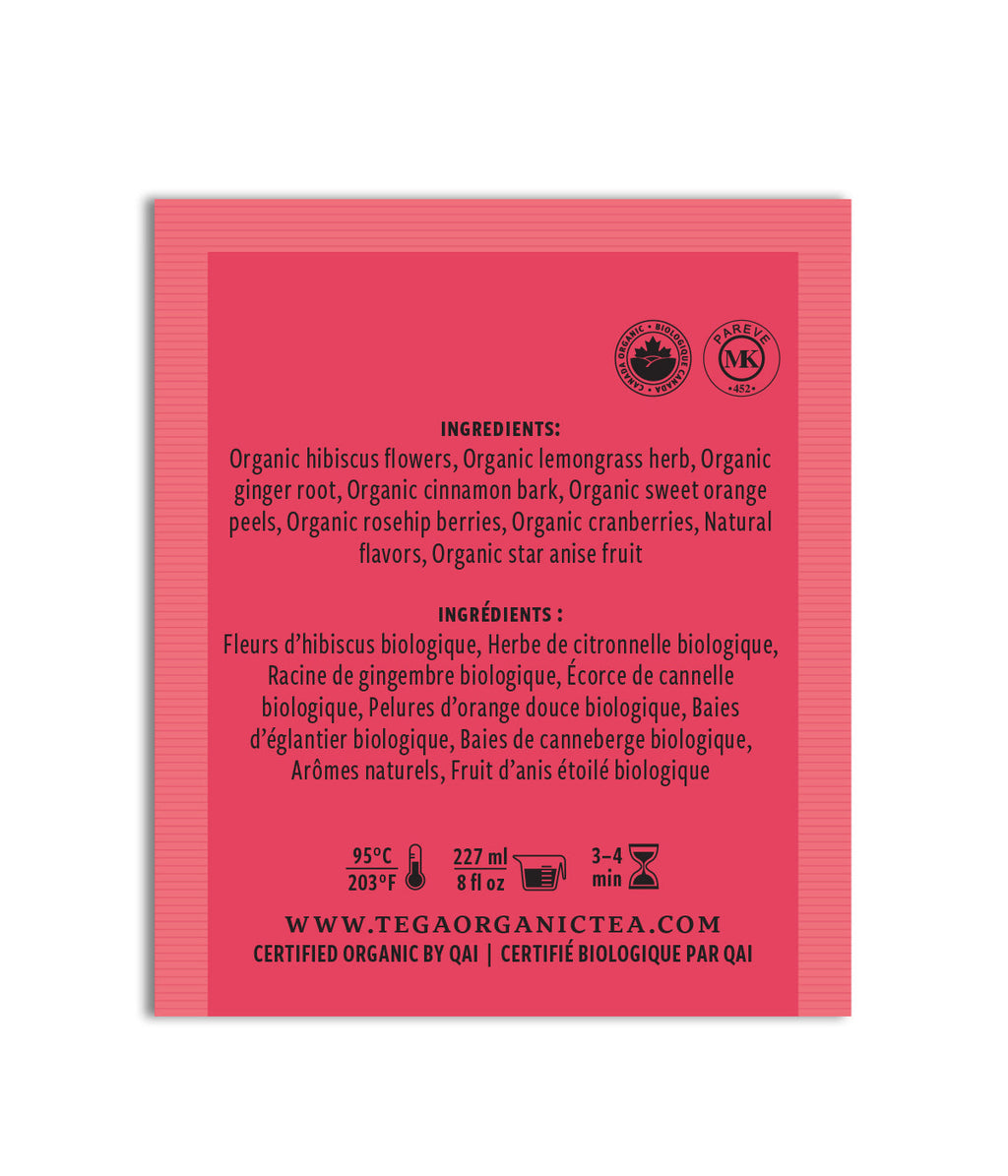 Cranberry Ginger Organic Herbal Tea