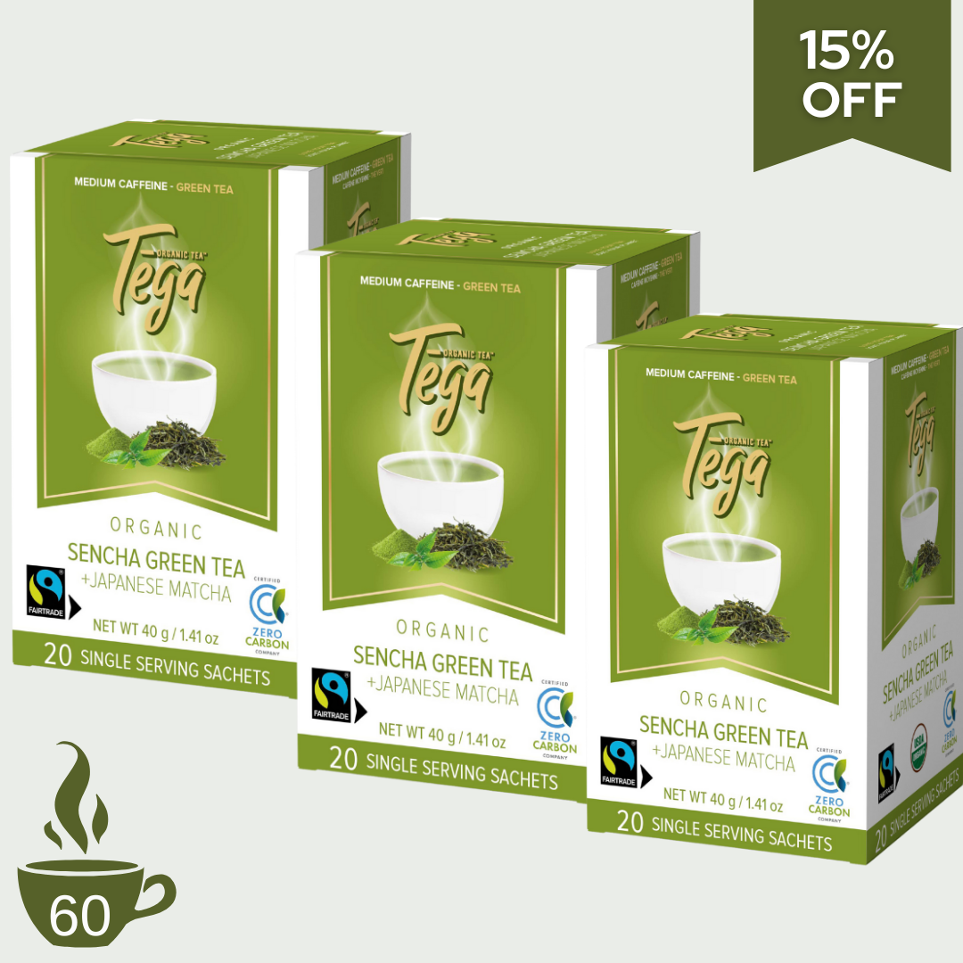 Sencha Green Tea w. Japanese Matcha Organic Fairtrade 20ct