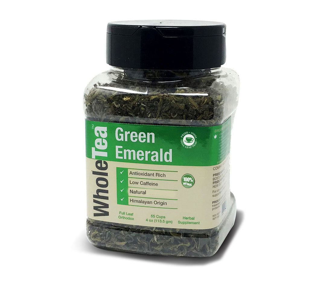 WHOLETEA Natural Indian Green Full Leaf Tea