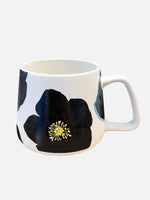 Load image into Gallery viewer, Porcelain Mug:  Green Winter Rose
