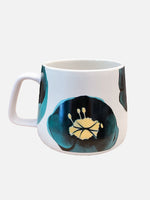 Load image into Gallery viewer, Porcelain Mug:  Green Winter Rose
