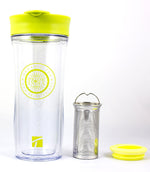 Load image into Gallery viewer, Portable Travel Tea For One - Double Walled Tumbler w/ Removable Steel Infuser, 14 Fl. oz (414ml)
