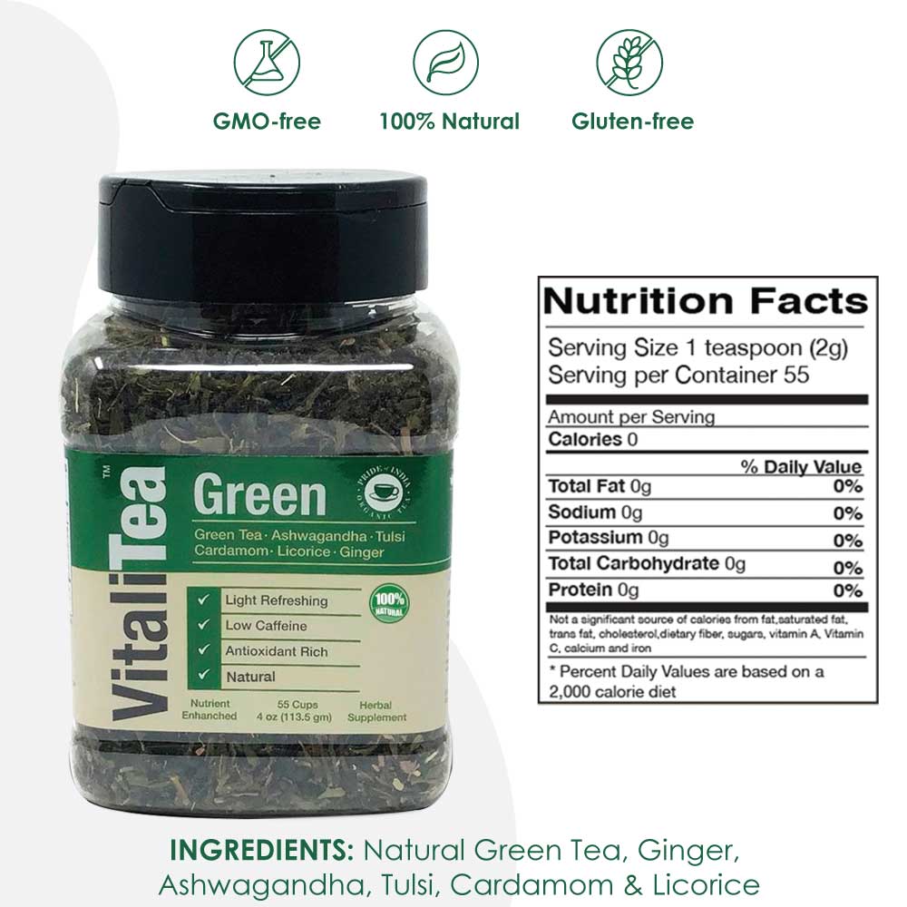 VITALITEA Natural Green Loose Leaf Health Tea