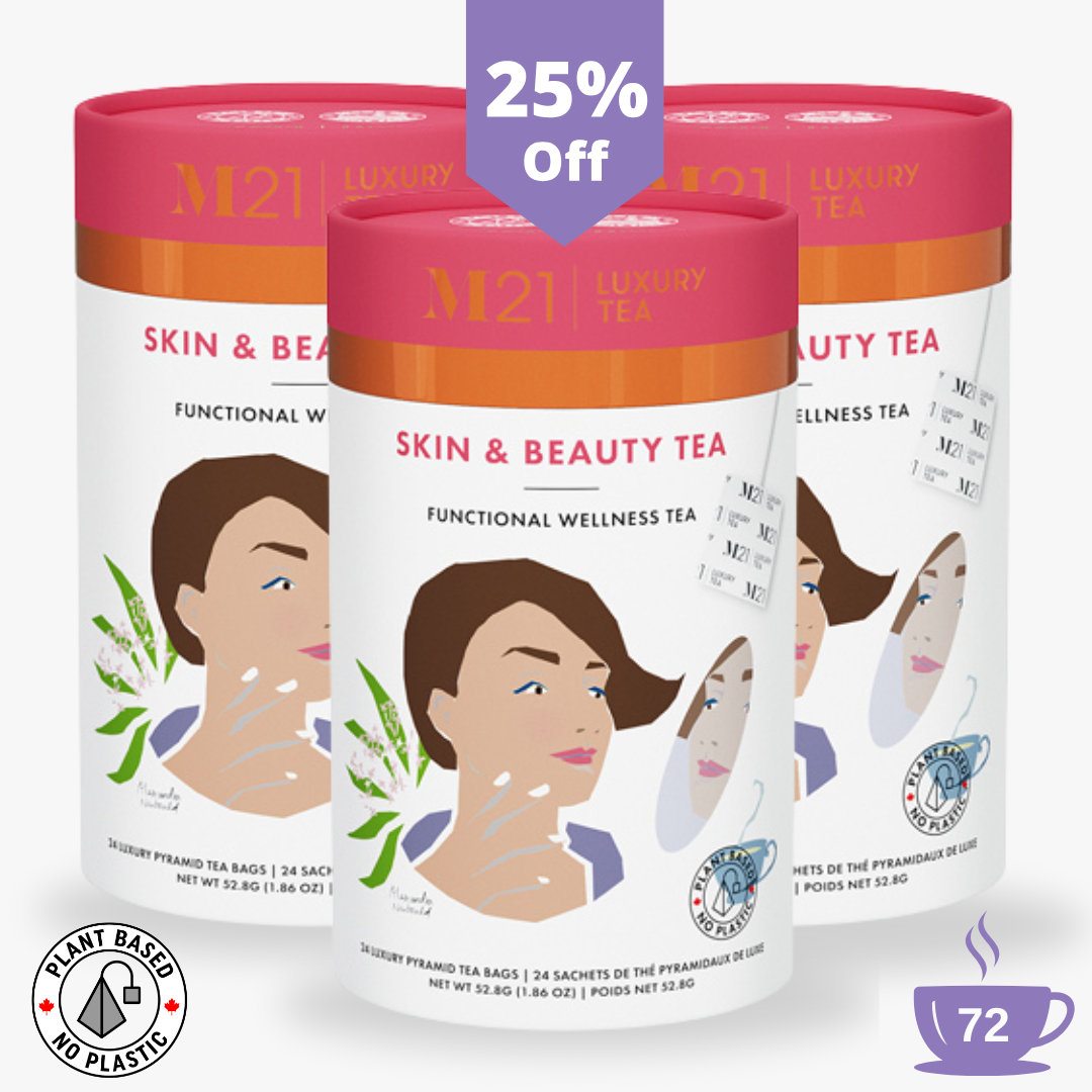 Skin and Beauty Luxury herbal tea - 24ct Canister