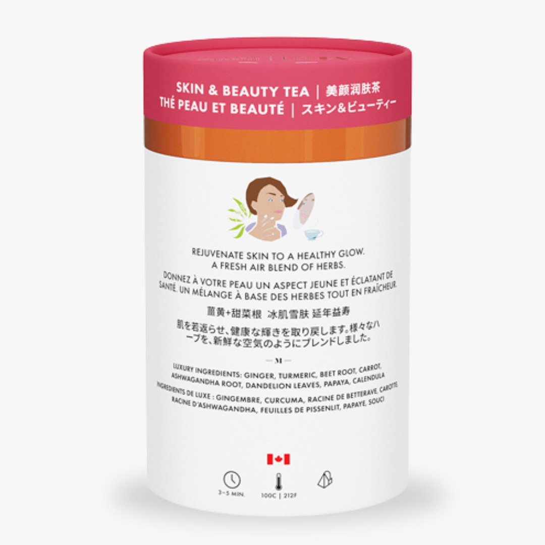 Skin and Beauty Luxury herbal tea - 24ct Canister