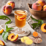 Load image into Gallery viewer, Peach Turmeric Herbal Tea Organic
