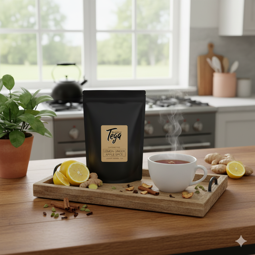Lemon Ginger Apple Spice Herbal Tea