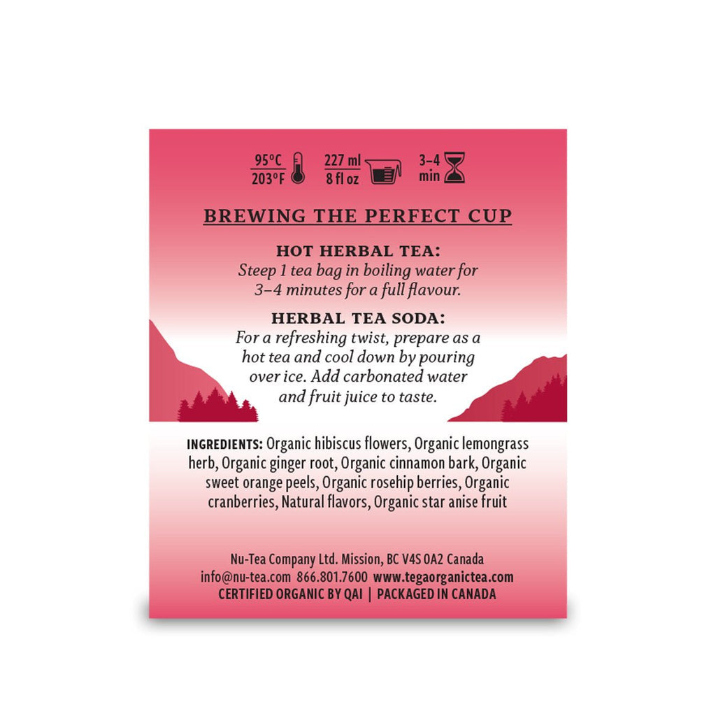 Cranberry Ginger Organic Herbal Tea