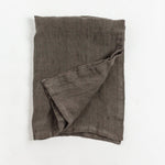 Load image into Gallery viewer, Stone Washed Linen Tea Towel - Iron Ore
