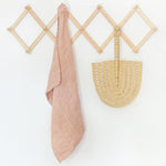 Load image into Gallery viewer, Stone Washed Linen Tea Towel - Blush
