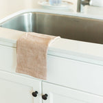 Load image into Gallery viewer, Stone Washed Linen Tea Towel - Blush

