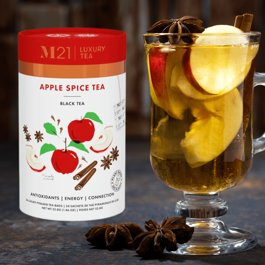 Organic Apple Spice Luxury Tea: Luxury Blend for Fruit Infused Relaxation - The Tea Palace