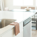 Load image into Gallery viewer, Stone Washed Linen Tea Towel - Terracotta
