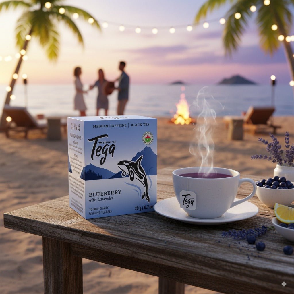 Herbal fruit black tea blend