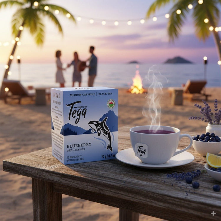 Herbal fruit black tea blend