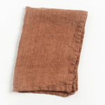 Load image into Gallery viewer, Stone Washed Linen Tea Towel - Terracotta
