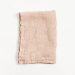 Load image into Gallery viewer, Stone Washed Linen Tea Towel - Blush
