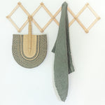 Load image into Gallery viewer, Stone Washed Linen Tea Towel - Iron Ore
