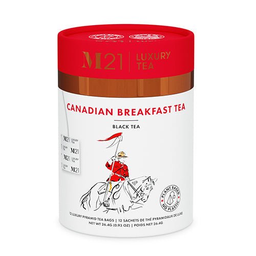 Luxury Canadian Breakfast Tea - 12ct Canister - The Tea Palace