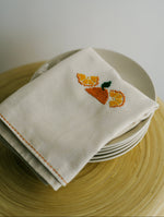 Load image into Gallery viewer, Orange Tatreez Tea Towel

