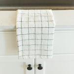 Load image into Gallery viewer, Stone Washed Linen Tea Towel - Windowpane
