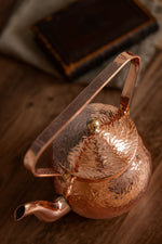 Load image into Gallery viewer, CMK Vintage Inspired Copper Hand Hammered Teapot
