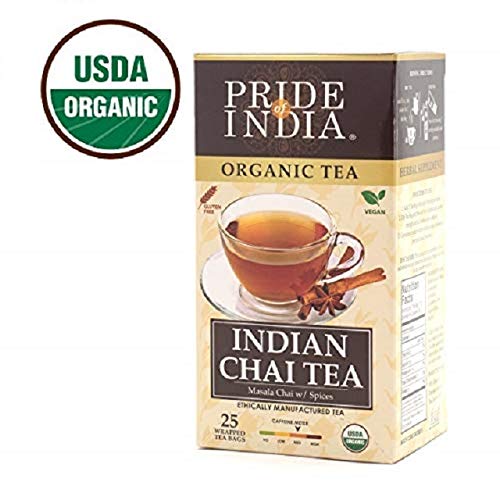 Organic Indian Masala Spice Chai Tea Bags - Pack of 6