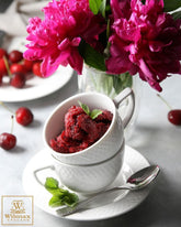 white ceramic tea set