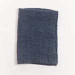 Load image into Gallery viewer, Stone Washed Linen Tea Towel - Navy
