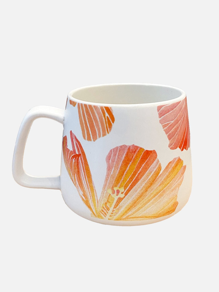 floral tea mug