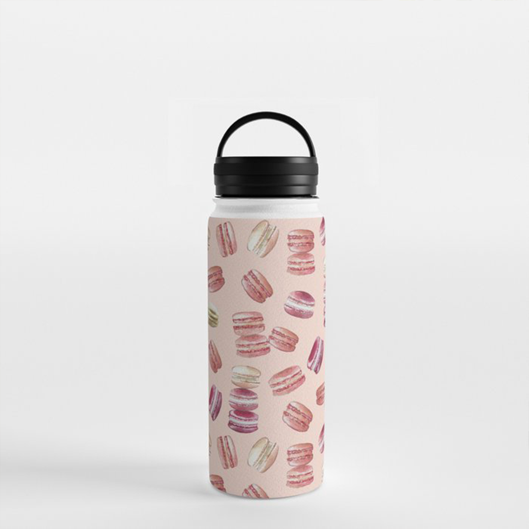 Macaron Handle Lid Water Bottle