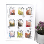 Load image into Gallery viewer, Tea For You and Me Print, 11x14, Home Decor, Food Art, Tea Artwork
