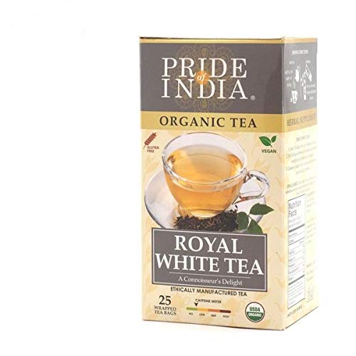 Organic Indian Royal White Tea Bags - Pack of 6