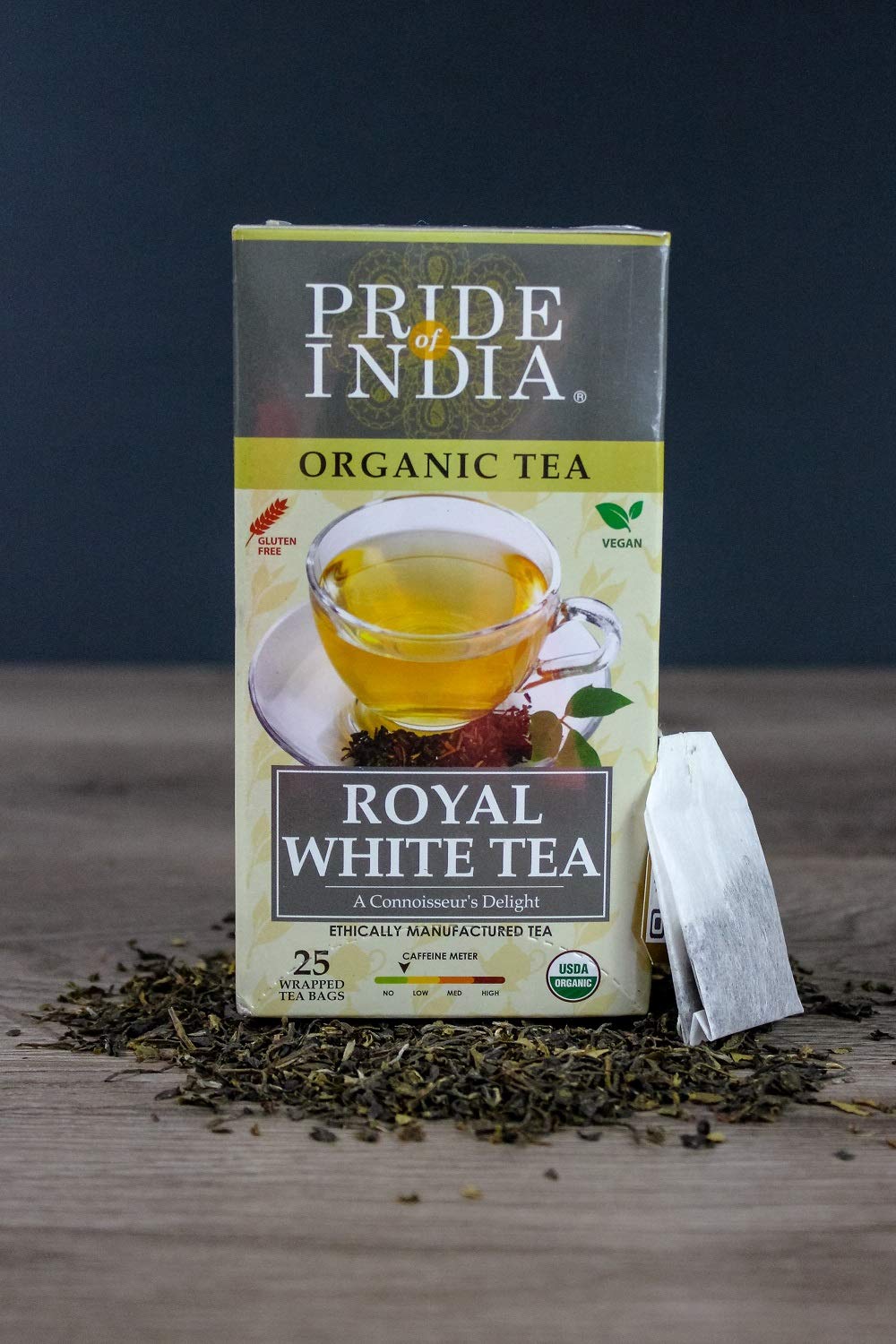 Organic Indian Royal White Tea Bags - Pack of 6