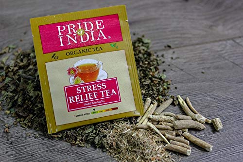Organic Stress Relief Tea Bags (Caffeine Free) - Pack of 6
