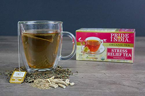 Organic Stress Relief Tea Bags (Caffeine Free) - Pack of 6